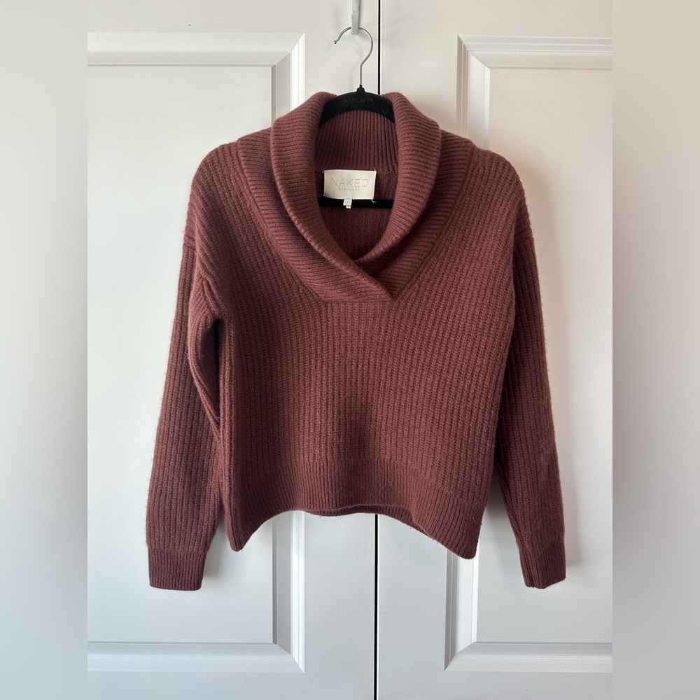 NakedCashmere Marcy Shawl Cashmere Sweater Currant (Size S)